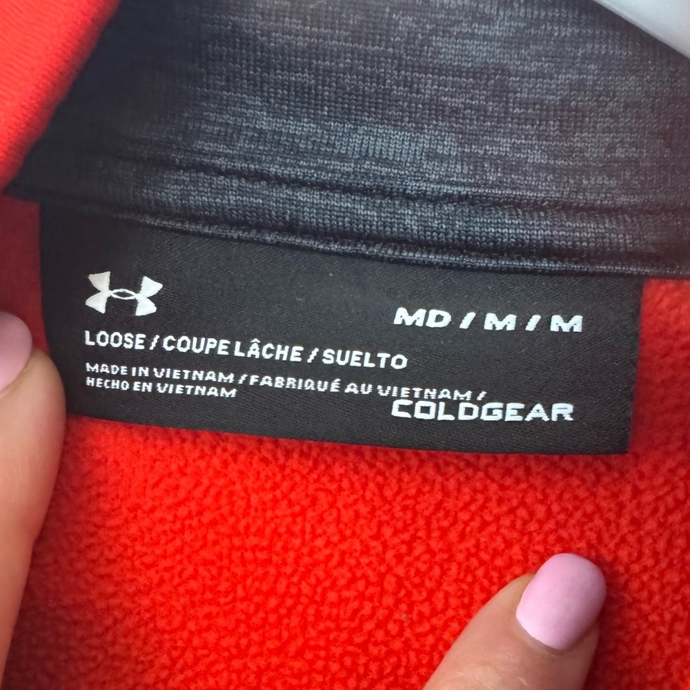 Under Armour ColdGear Men's 3/4 Zip Sweatshirt Size Medium - Picture 2 of 4
